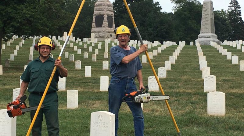 Saluting Branches at Culpeper National Cemetery